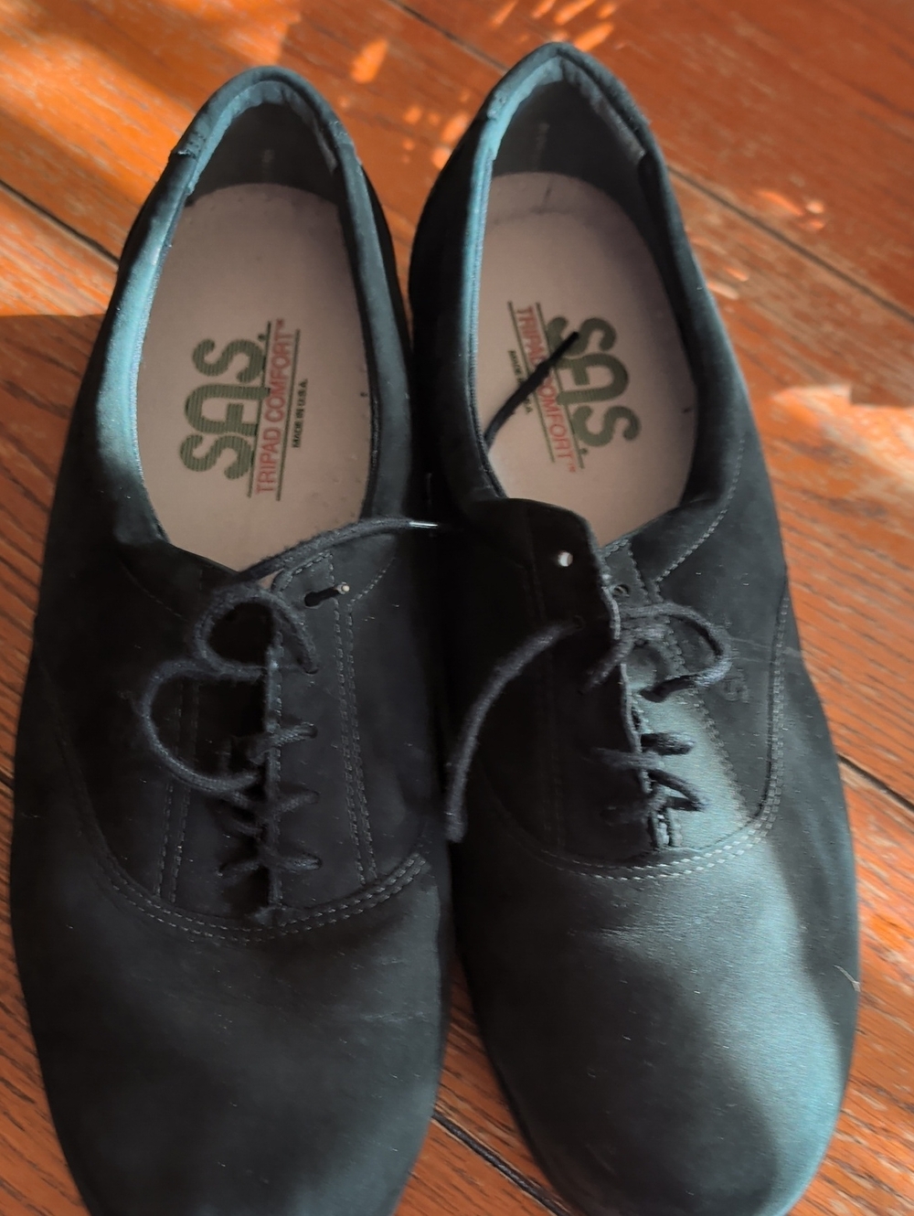 SAS Women's Black Lace-Up Sneakers